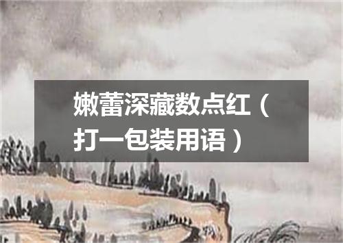 嫩蕾深藏数点红（打一包装用语）