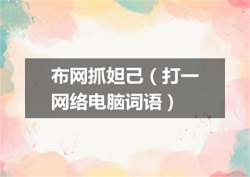 布网抓妲己（打一网络电脑词语）