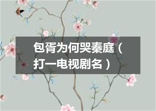 包胥为何哭秦庭（打一电视剧名）