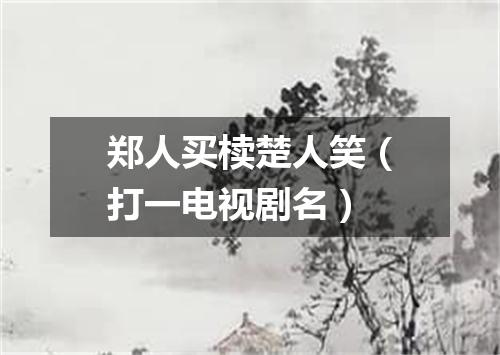 郑人买椟楚人笑（打一电视剧名）