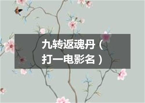 九转返魂丹（打一电影名）