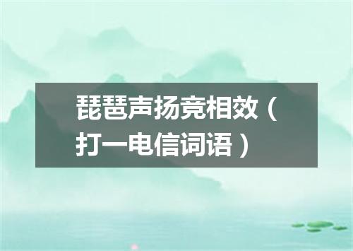 琵琶声扬竞相效（打一电信词语）