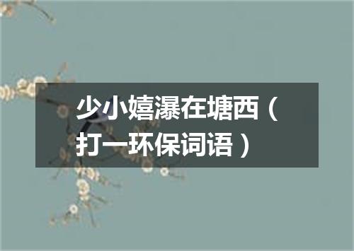 少小嬉瀑在塘西（打一环保词语）