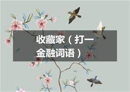 收藏家（打一金融词语）