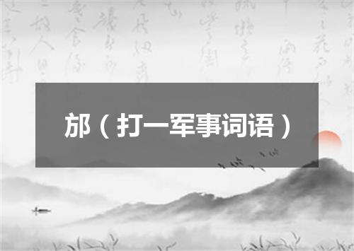 邡（打一军事词语）