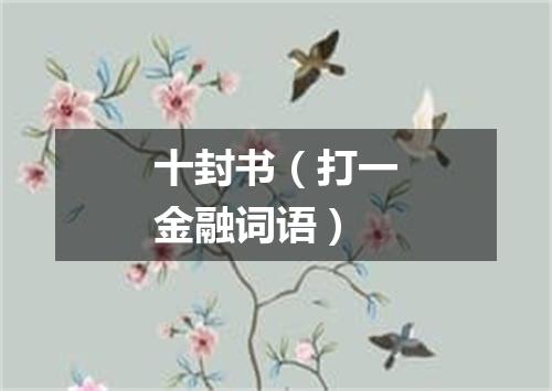 十封书（打一金融词语）