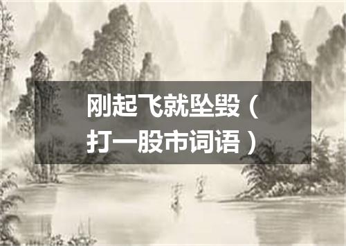 刚起飞就坠毁（打一股市词语）
