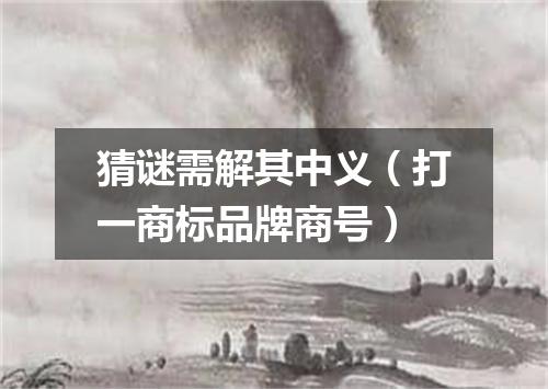 猜谜需解其中义（打一商标品牌商号）