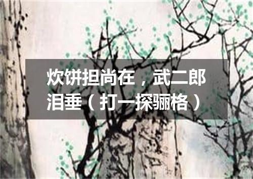 炊饼担尚在，武二郎泪垂（打一探骊格）
