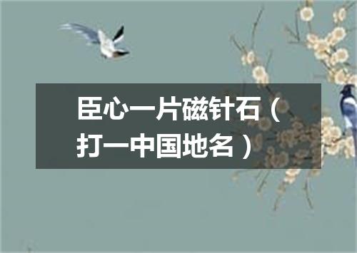 臣心一片磁针石（打一中国地名）