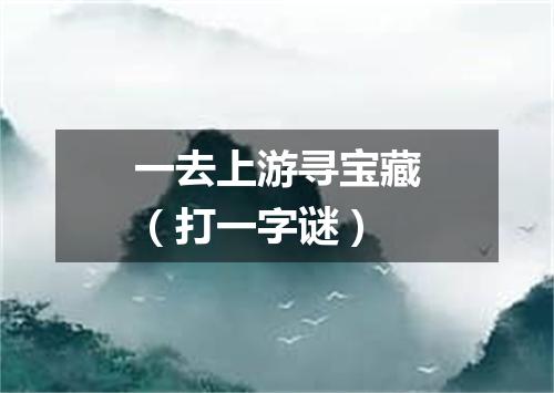 一去上游寻宝藏（打一字谜）
