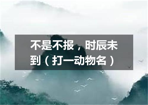 不是不报，时辰未到（打一动物名）