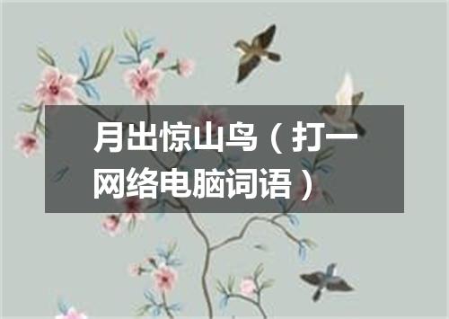 月出惊山鸟（打一网络电脑词语）