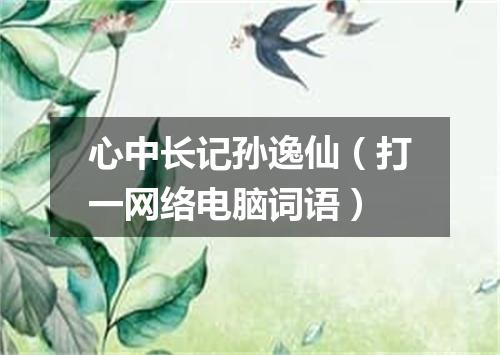 心中长记孙逸仙（打一网络电脑词语）