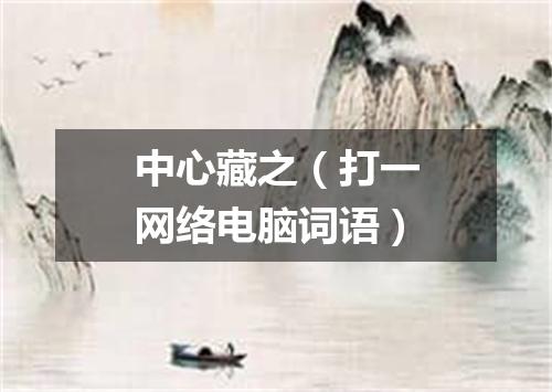 中心藏之（打一网络电脑词语）