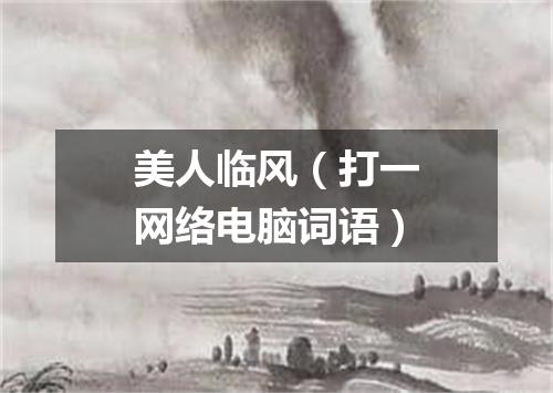 美人临风（打一网络电脑词语）