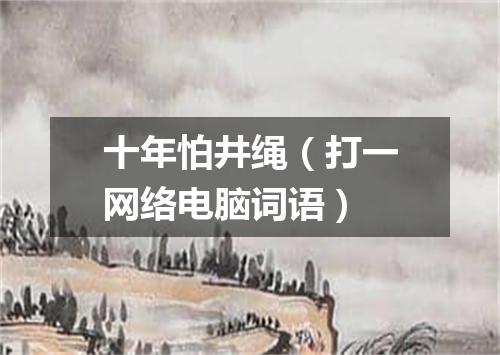 十年怕井绳（打一网络电脑词语）