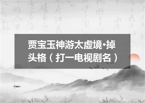 贾宝玉神游太虚境·掉头格（打一电视剧名）