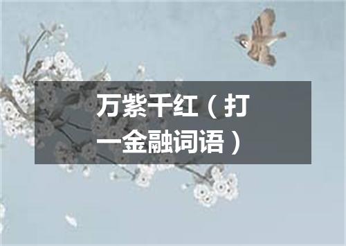 万紫千红（打一金融词语）