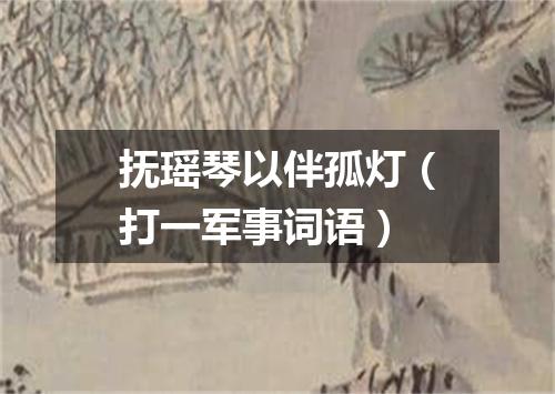 抚瑶琴以伴孤灯（打一军事词语）