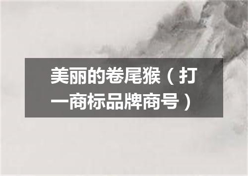 美丽的卷尾猴（打一商标品牌商号）