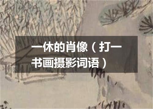 一休的肖像（打一书画摄影词语）