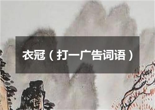 衣冠（打一广告词语）