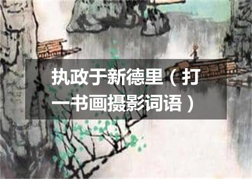 执政于新德里（打一书画摄影词语）