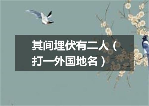 其间埋伏有二人（打一外国地名）