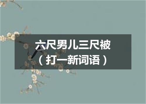 六尺男儿三尺被（打一新词语）