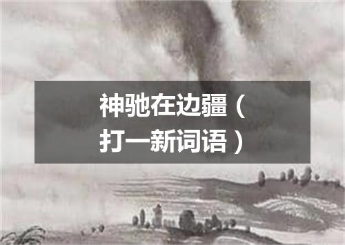 神驰在边疆（打一新词语）
