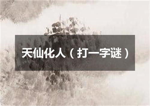 天仙化人（打一字谜）