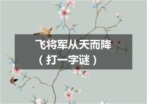 飞将军从天而降（打一字谜）