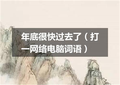 年底很快过去了（打一网络电脑词语）