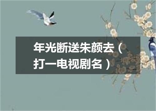 年光断送朱颜去（打一电视剧名）