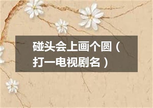 碰头会上画个圆（打一电视剧名）