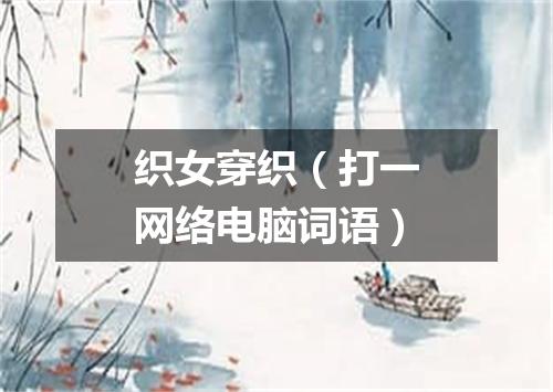 织女穿织（打一网络电脑词语）