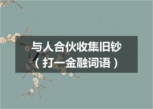 与人合伙收集旧钞（打一金融词语）