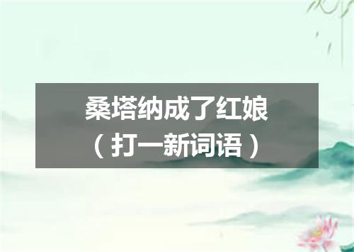 桑塔纳成了红娘（打一新词语）