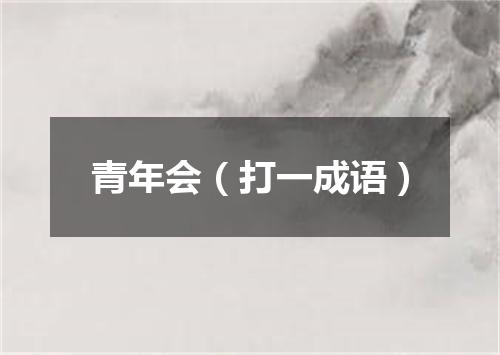 青年会（打一成语）