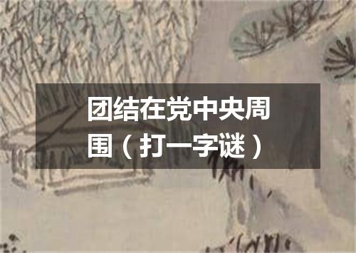 团结在党中央周围（打一字谜）