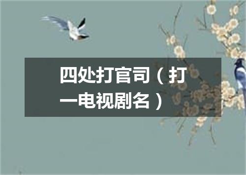 四处打官司（打一电视剧名）