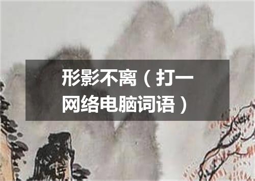 形影不离（打一网络电脑词语）