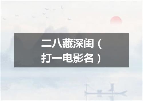 二八藏深闺（打一电影名）