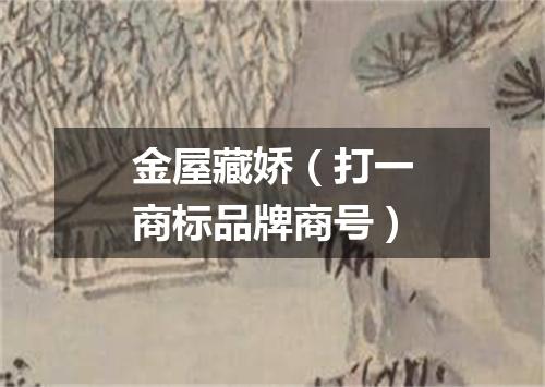 金屋藏娇（打一商标品牌商号）