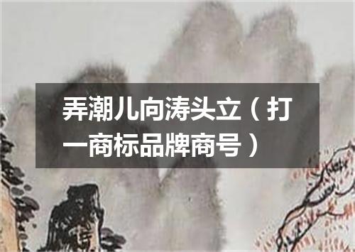 弄潮儿向涛头立（打一商标品牌商号）