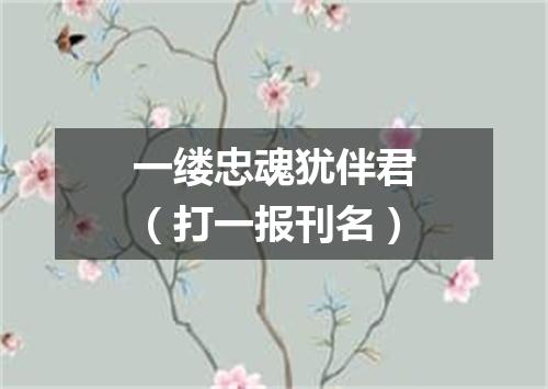 一缕忠魂犹伴君（打一报刊名）