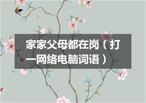 家家父母都在岗（打一网络电脑词语）