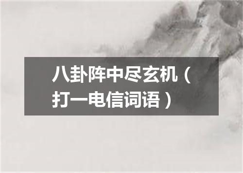 八卦阵中尽玄机（打一电信词语）