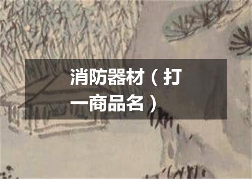 消防器材（打一商品名）